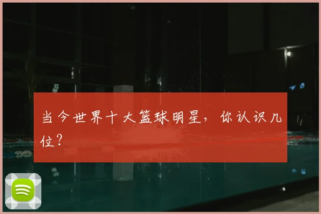 当今世界十大篮球明星，你认识几位？